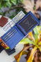 Zoozie Bags Cartera de Piel Auténtica para Hombre, Azul Marino con Bloqueo RFID, Elegante y Duradera